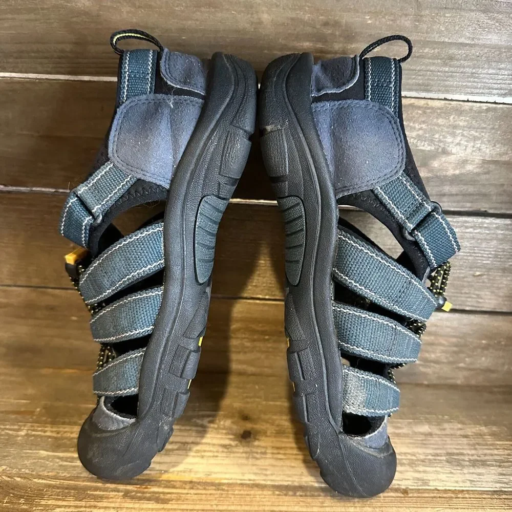 Childrens Big Kids Keen Newport H2 Waterproof‎ Blue Shoes Sandals Size 4 Y GUC